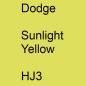 Preview: Dodge, Sunlight Yellow, HJ3.